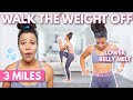 3 mile intense lower belly fat walking workout burns over 600 calories no equipment all standing