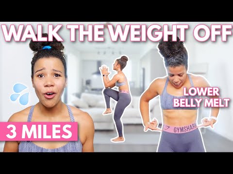 3 Mile INTENSE Lower Belly Fat Walking Workout (Burns Over 600 Calories)| No Equipment, All Standing