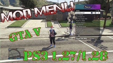 MOD MENU GTA V PS3  1.27/1.28 DEX/CEX BLES/BLUS +DOWNLOAD