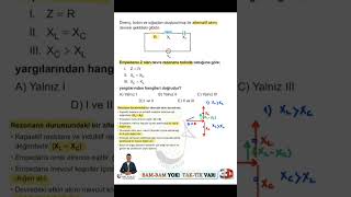 Alternatif Akım Devresinde RLC Devre Elemanları [Taktik Fizik] #3dfizik #ayt #keşfet