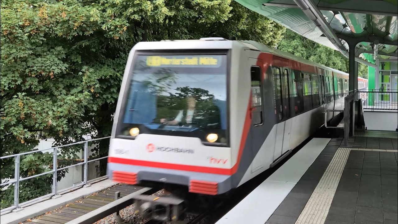 Mitfahrt U-Bahn Hamburg U1 (Typ DT4.4) Wandsbek-Gartenstadt - Hamburg Hbf-Süd (27.07.2025, 4K)