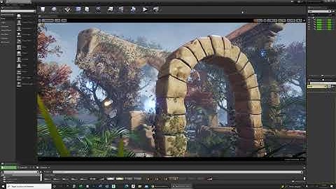 3D ruins in stylized and realistic mode /// Unreal Engine