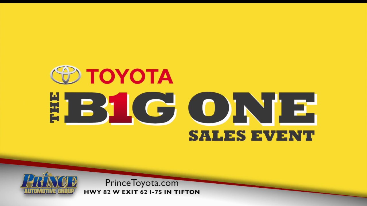 Toyota Big One Sales Event Prince Toyota Tifton 229386