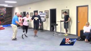 Boston Strong: Mom who lost legs runs for first time
