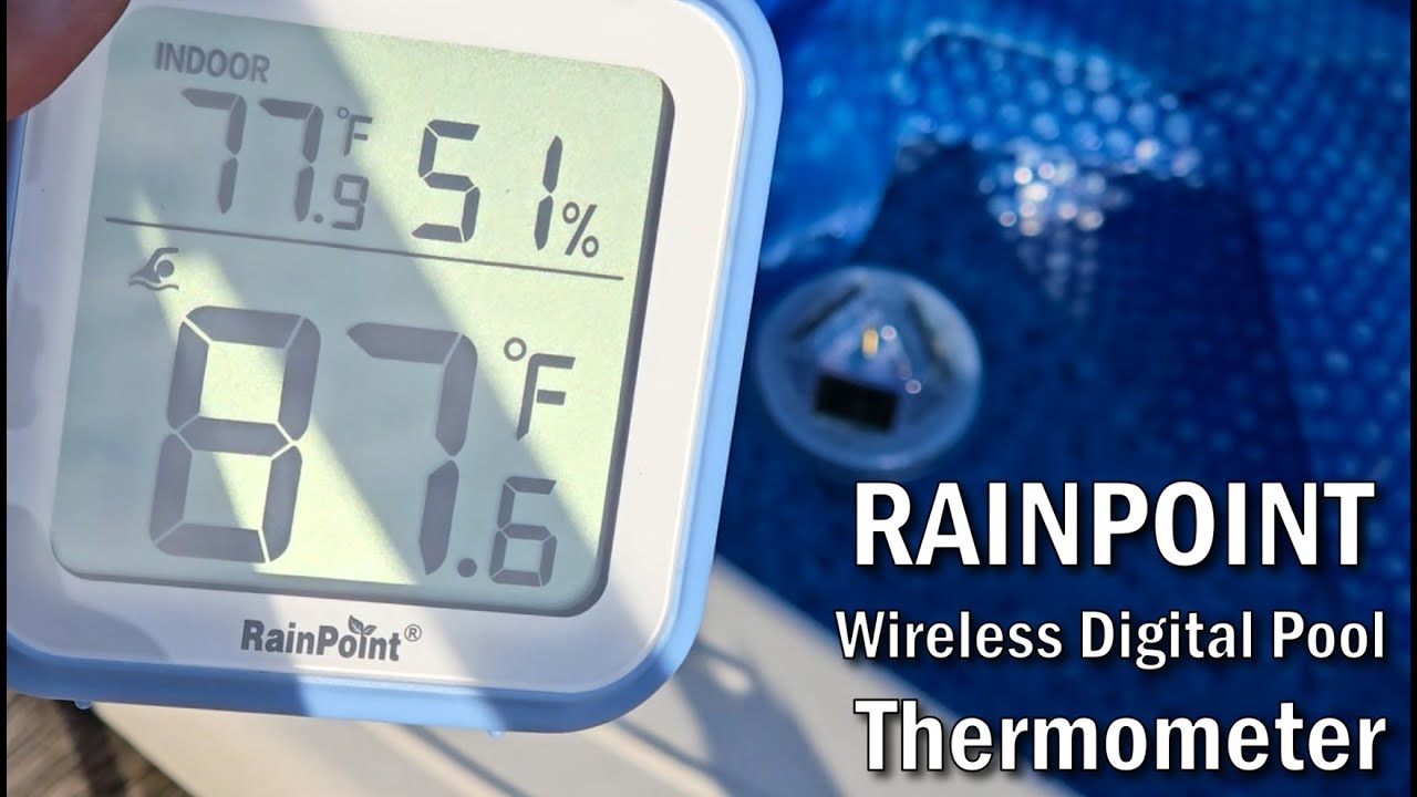 RAINPOINT Pool Thermometer - Digital, Wireless, Remote