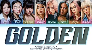 KATSEYE, HUNTR/X 'Golden' lyrics (Color coded lyrics)