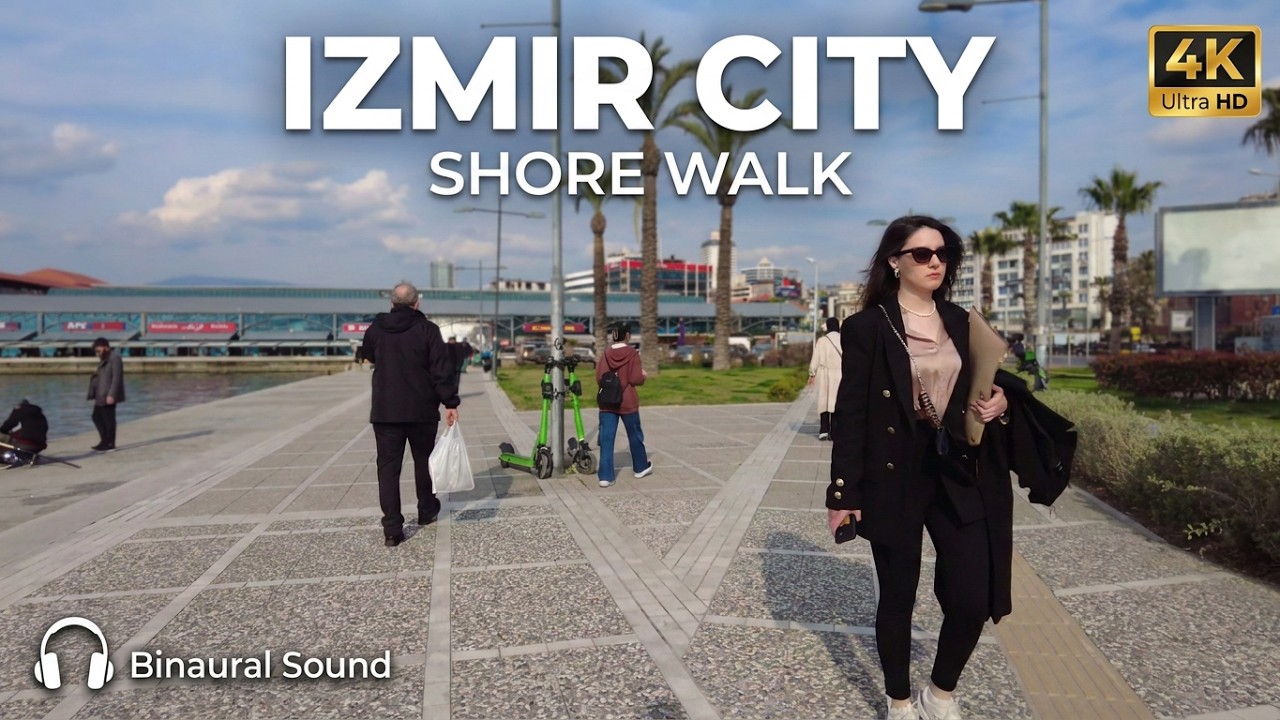 Izmir, トルコ | Konak → Alsancak Seafront | 海岸散策 4K