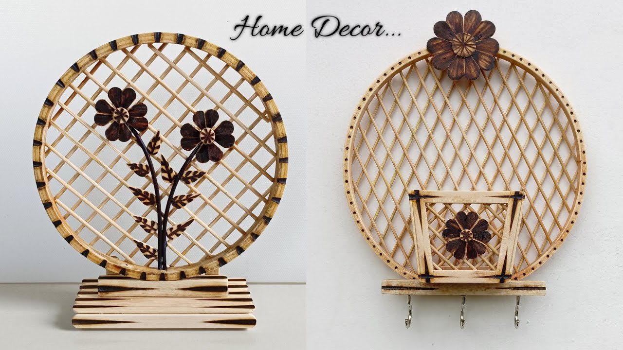 2 Best Wall Decor with Ice cream Sticks | DIY Popsicle Handmade Home decor ideas