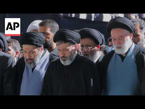 Sons of late Iran Supreme Leader Khamenei among mourners at his funeral