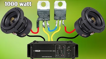 DIY Powerful Ultra deep Bass Amplifier using TIP41 & TIP42 transistor , Japan