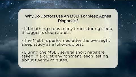 Why Do Doctors Use An MSLT For Sleep Apnea Diagnosis? - Sleep Apnea Support Network