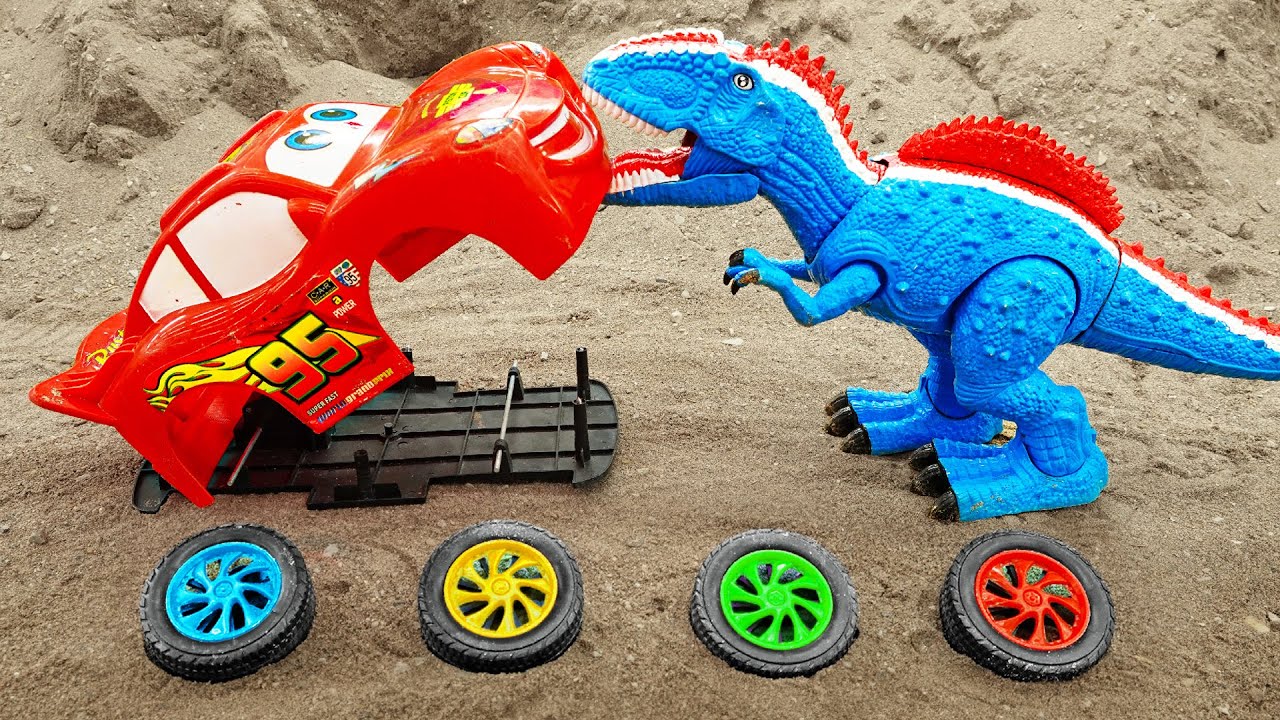 T-Rex Looking dinosaur eggs, assemble dragon, crocodile | ToyTV khủng long