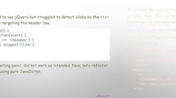 How to Toggle Checkbox with Row Click in JavaScript