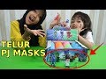 Buka Telur PJ MASKS 🧡 Unboxing PJMASKS Surprise Eggs