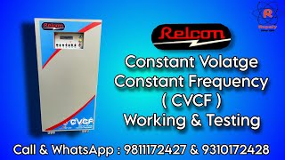 Relcon CVCF  constant voltage constant frequency  With 7AH Battery Box ( Working & Testing )