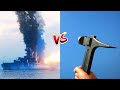 Giant Warship VS tiny hammer (WHO WINS?)