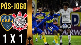 PÓS-JOGO + COLETIVA 🔴 | Boca Juniors 1x1 Corinthians | SORTEIO | Libertadores 2022