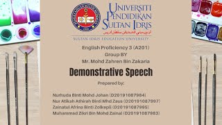 Demonstrative Speech Video Group 6 (BY)
