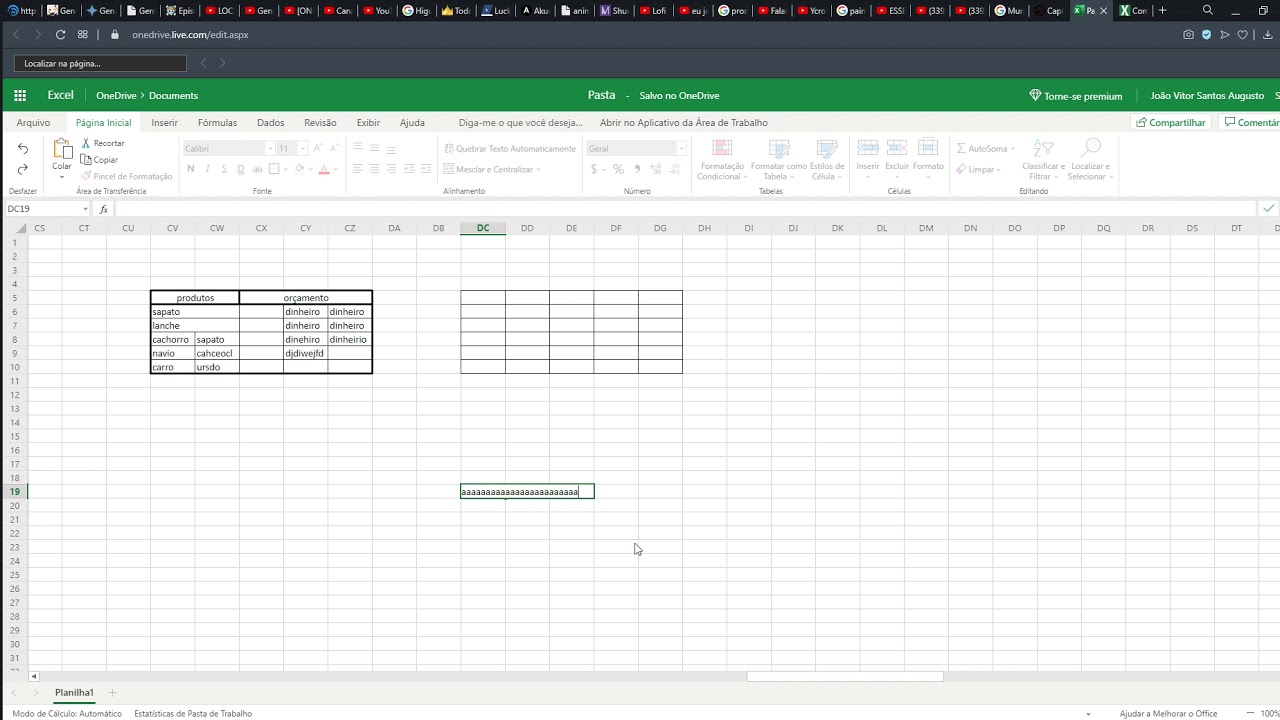 Tutorial basico excel tabelas youtube