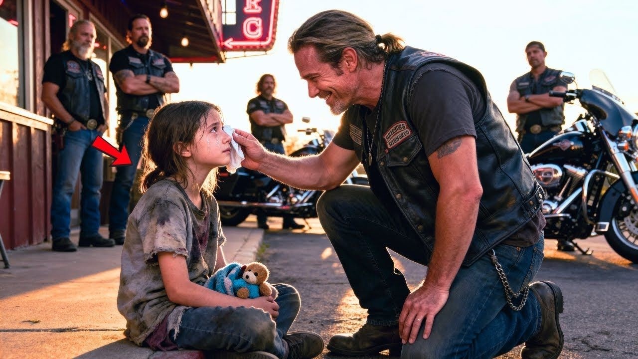Homeless Child Found Crying Outside Hells Angel Bar  What The Bikers Did Next Will SHOCK You...