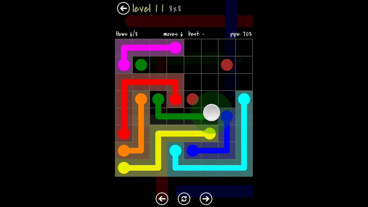 Flow Free - 8X8 Mania Walkthrough - Level 11