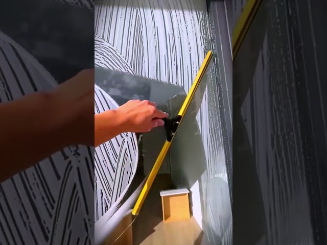 fast glass cleaning techniques with satisfying results #shorts
