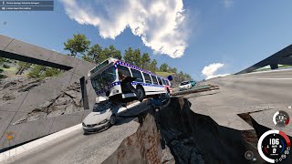 Driving on Most Dangerous Roads in BeamNG
