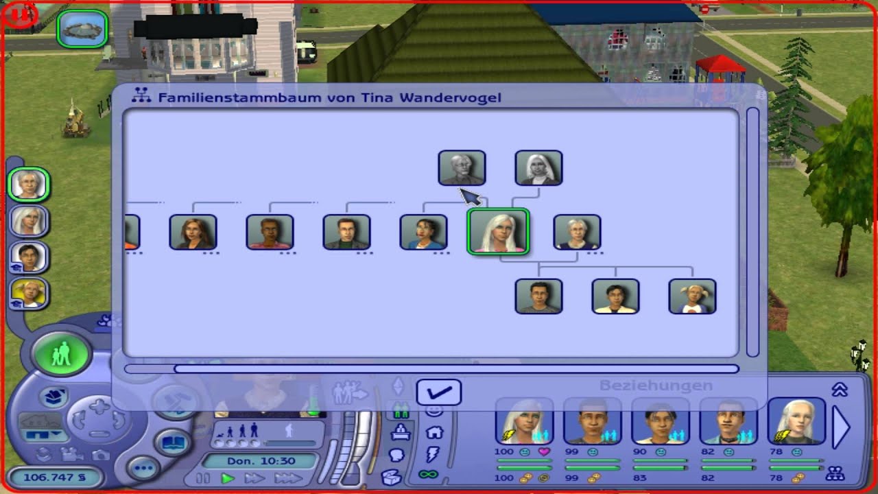 Die Sims 2 - Familienstammbaum Janosch und Tina Wandervogel – (Deutsch)