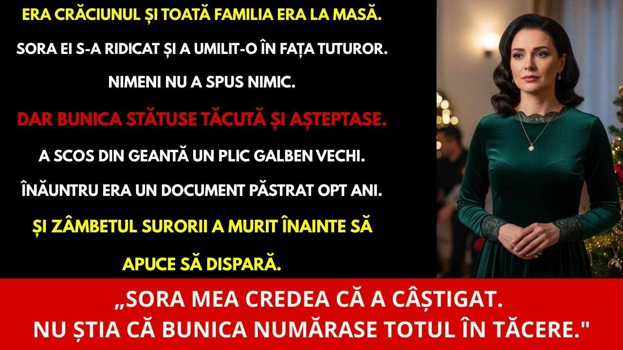La Crăciun, Sora Mea M-a Umilit în Fața Tuturor.....Dar Bunica a Scos un Document Ascuns…