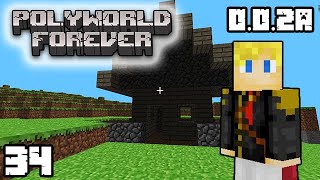 Polyworld Forever – Ep. 34: Improvised Architecture || Classic Minecraft 0.0.2a