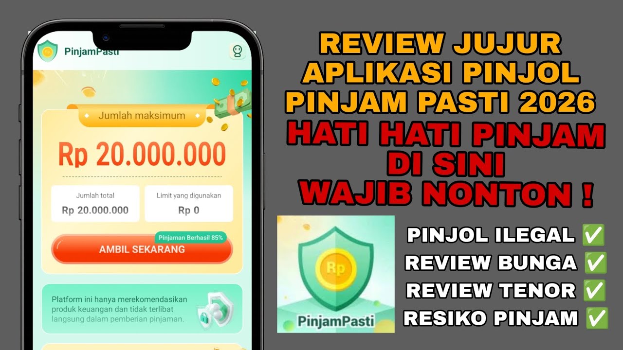 REVIEW LENGKAP APLIKASI PINJOL PINJAM PASTI TERBARU 2026 TERNYATA BAHAYA PINJAM UANG DI SINI?!