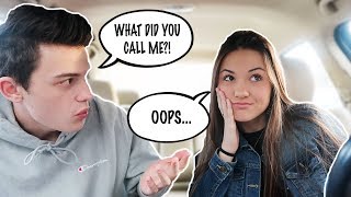 CALLING MY BOYFRIEND ANOTHER MANS NAME PRANK! (HE LEFT ME)