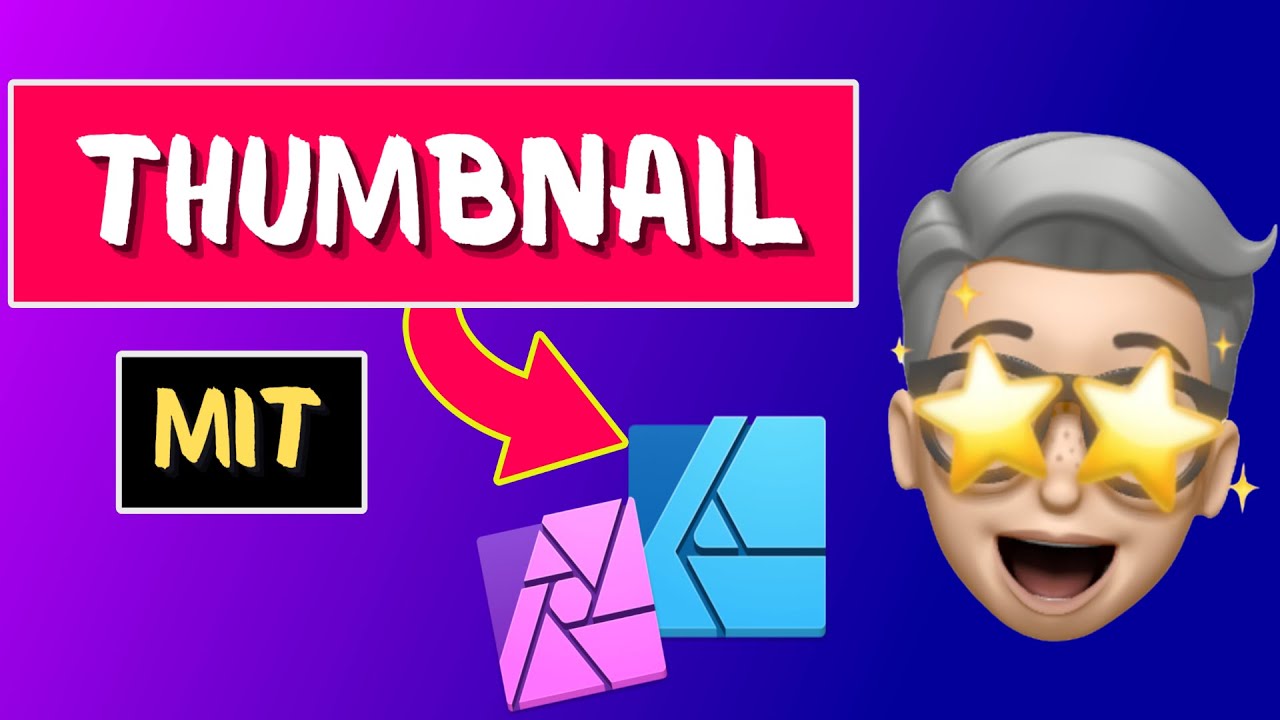 So erstellst Du Deine Thumbnails mit Affinity Photo und Affinity ...