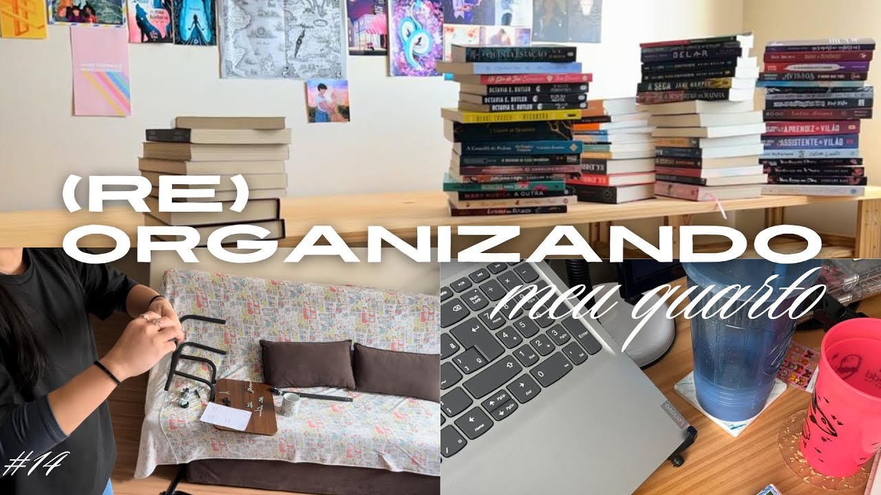 REORGANIZANDO O MEU QUARTO | carrinho de livros, mudança de layout 🌟