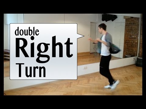 DOUBLE RIGHT TURN Technique | Salsa Footwork Lesson #4