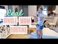 REAL ROUTINE OF A SINGLE MOM VLOG| POWER CLEAN| Tres Chic Mama