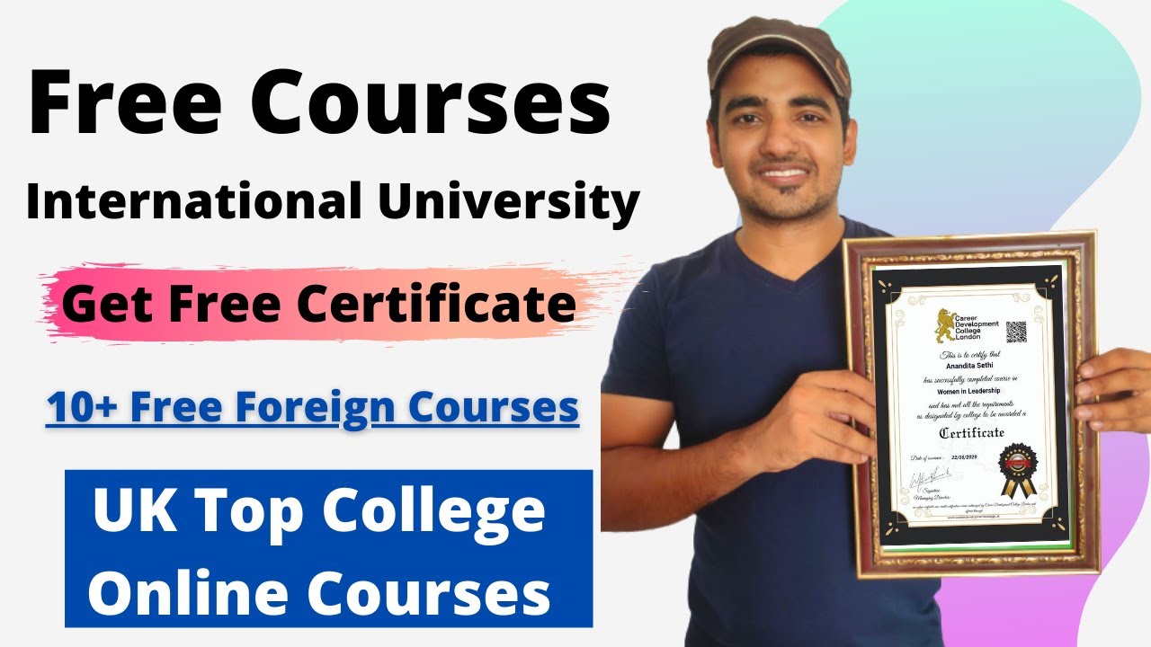 free online education degree courses with certificates in uk