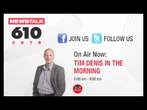Radio interview with Tim Denis from 610 CKTB - Bry...