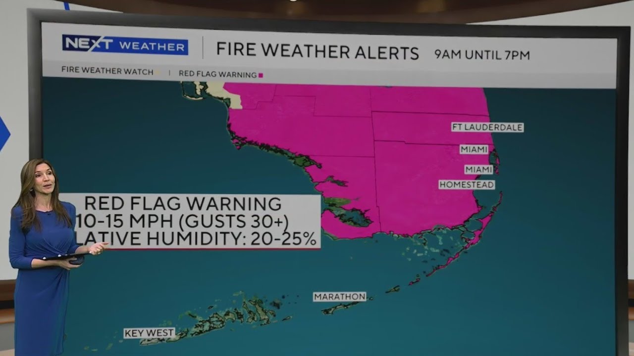Red flag warnings issued in South Florida due to dangerous fire weather ...