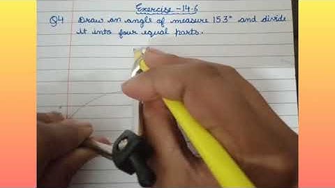 Chapter 14 : Practical Geometry ( Ex - 14.6 Class 6th Maths ) Q4