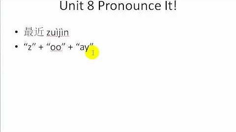 Integrated Chinese Level 1 Part 1 Lesson 8 Dialogue 2 Pronunciation Practice