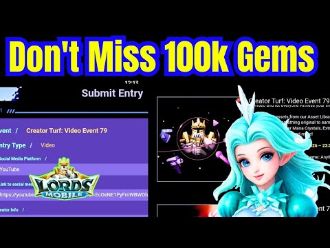  Don't Miss Your 100K Gems! Creator Turf Season 79 Is Here 💎 | Lords Mobile Creator Turf Rewards