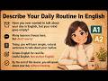 Speak English Every Day | Simple Routine for Fluency | Graded Reader | A1 English Daily