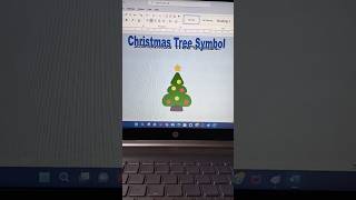 Ms word in christmas tree 🌲🌲 symbol banaye #christmas #viral screenshot 1