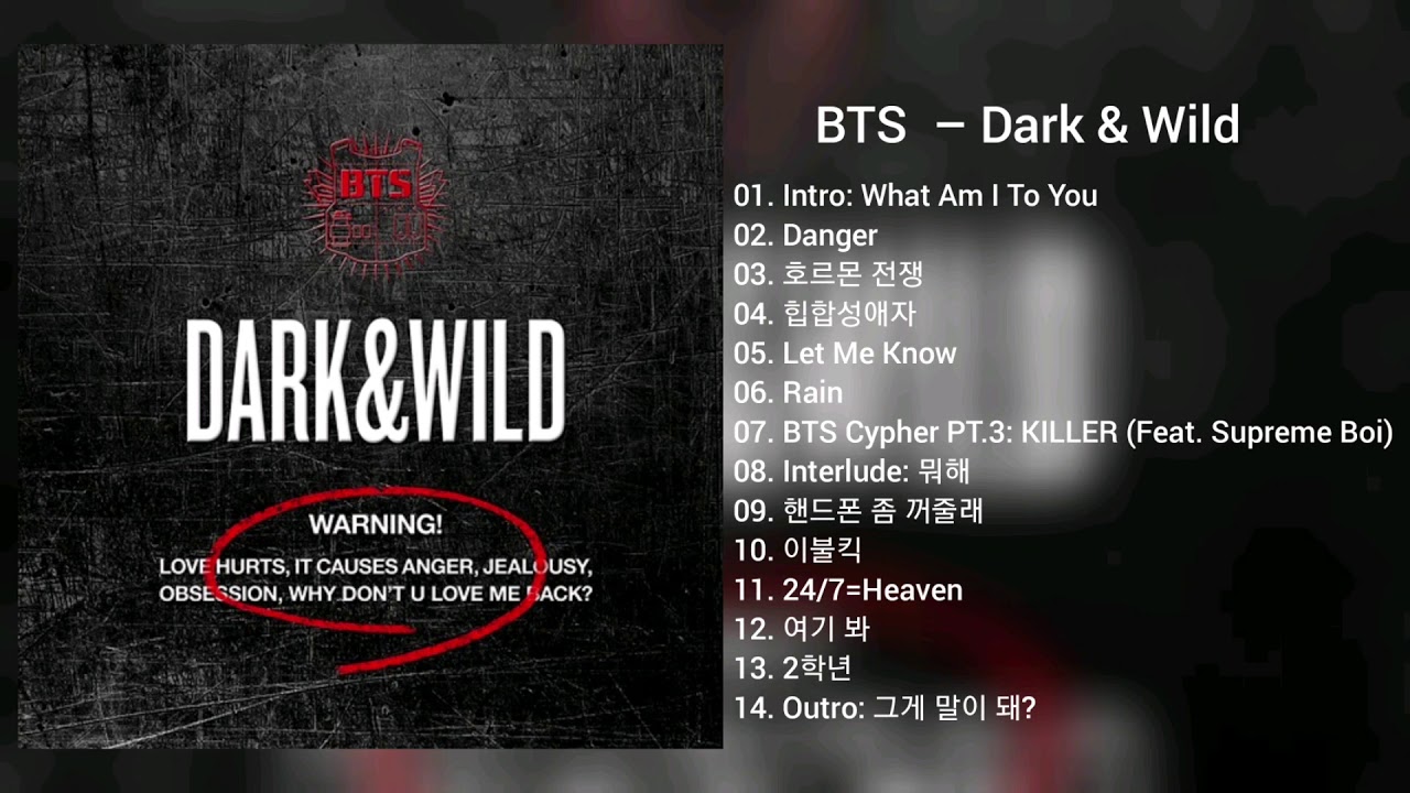 youtube bts dark and wild