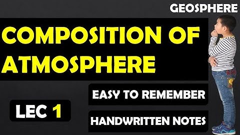 Composition of Atmosphere | Lec 01 | Climatology Series | Complete Explaination With Notes