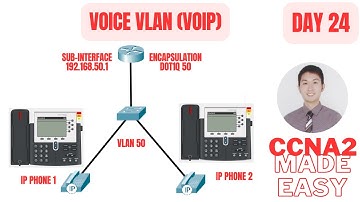 Voice VLAN (VOIP) IP Phone Configuration in Cisco CCNA 2: Day 24