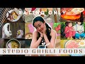 eating only STUDIO GHIBLI foods for a whole day!