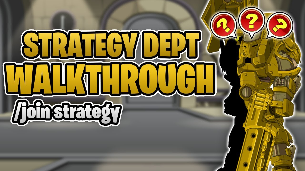 Strategy Dept Quest Walkthrough /join strategy - AQW