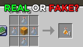 Can YOU guess if these Minecraft Crafts are FAKE?